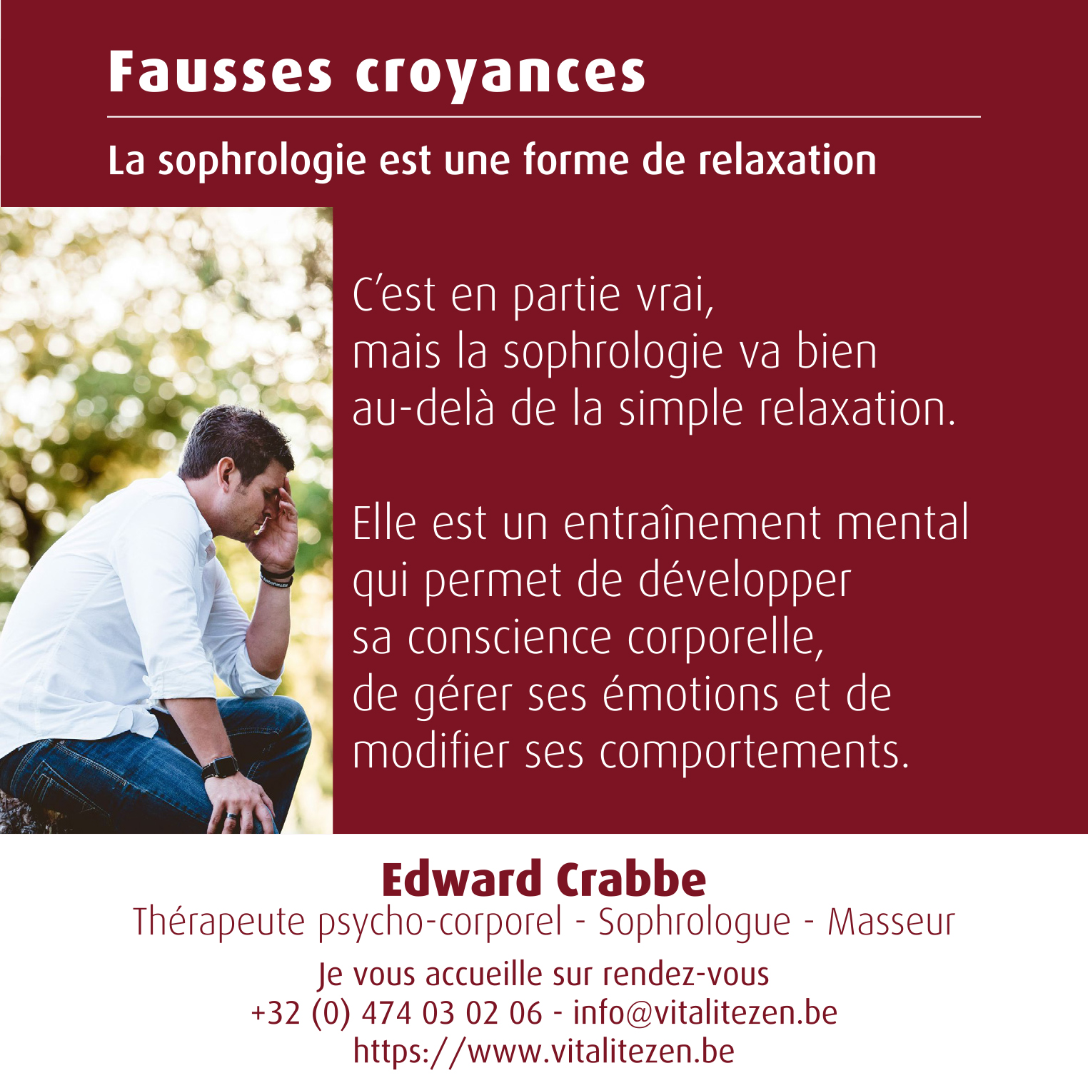 Fausses croyances : La sophrologie est une forme de relaxation